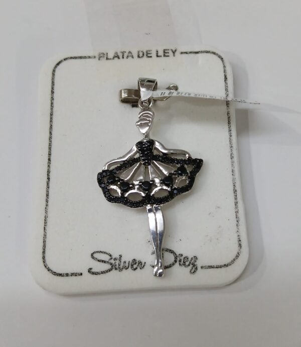 Colgante Bailarina de Plata de Ley
