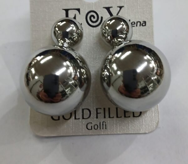 Pendientes bolas acero - Imagen 2
