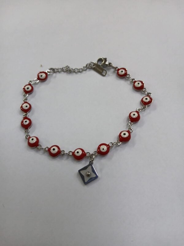 Pulsera ojo turco rojo