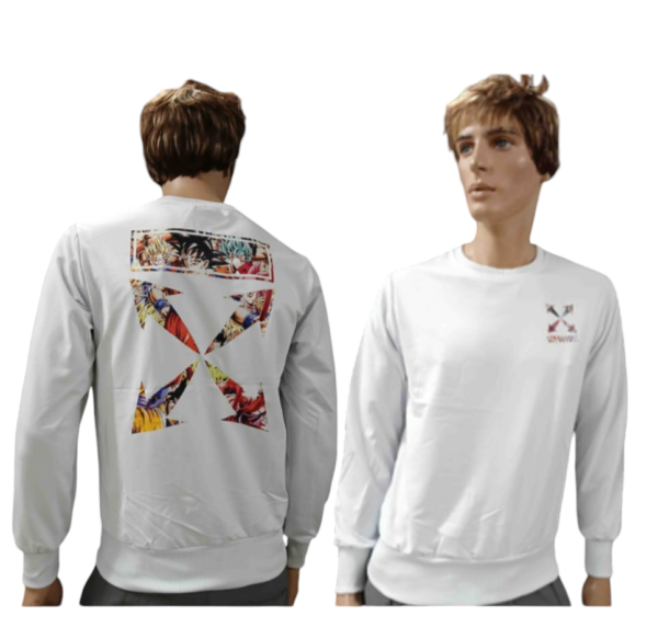 Sudadera diseño X blanco