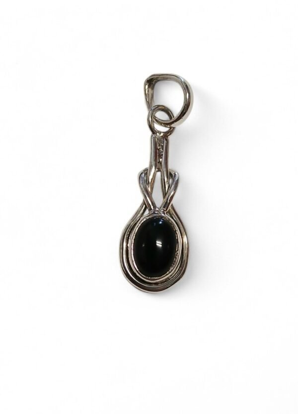 Colgante de plata 925 con piedra de Ónice-sin cadena 25mm