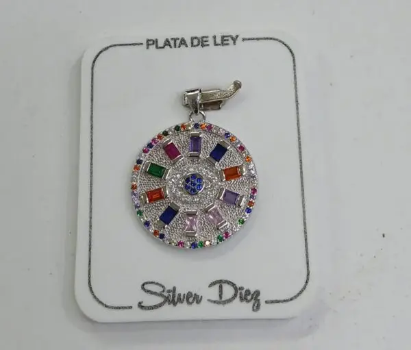 Colgante redondo plata 925