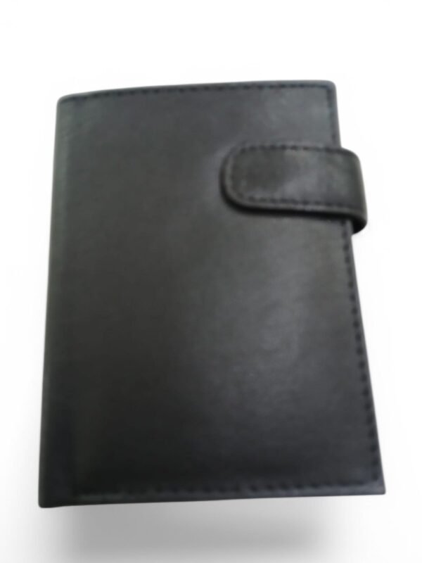 Cartera negra clásica para hombre
