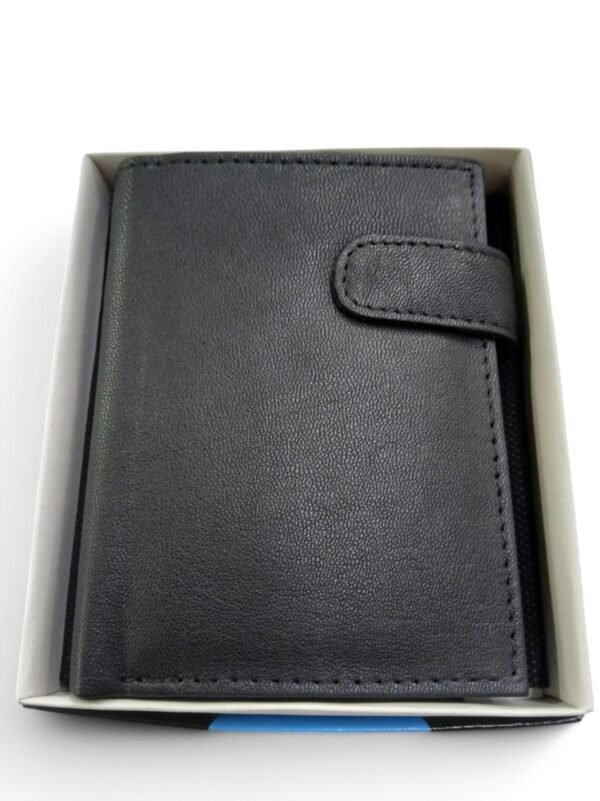 Cartera negra clásica para hombre - Imagen 2