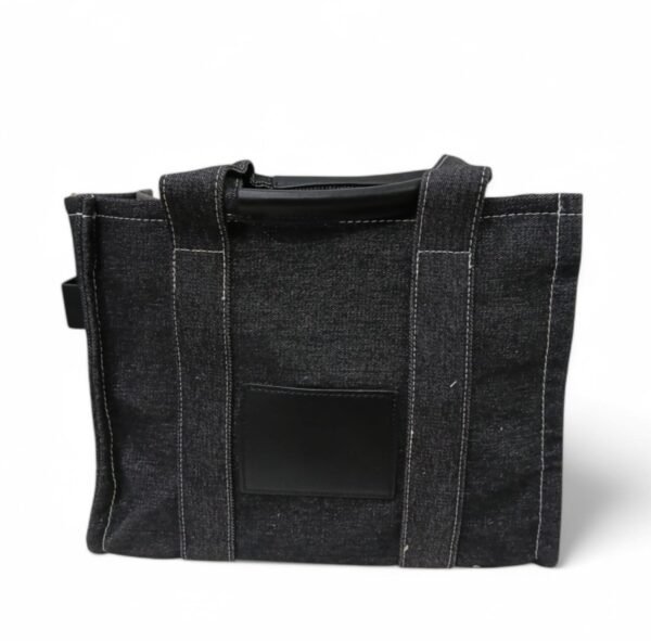 Bolso vaquero negro semillas rígido - Imagen 2