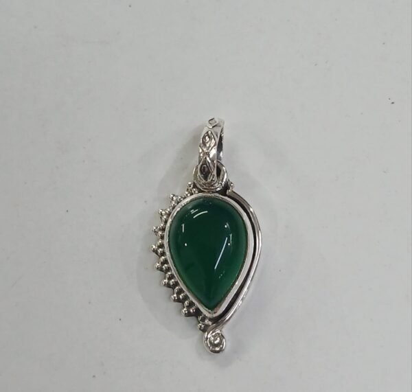 colgante con piedra Venturina. plata de Ley- sin cadena