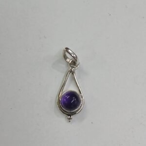 colgante piedra malaquita. Plata de Ley - sin cadena