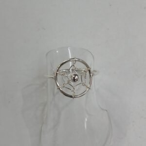 anillo atrapsueños. talla 16. plata de Ley