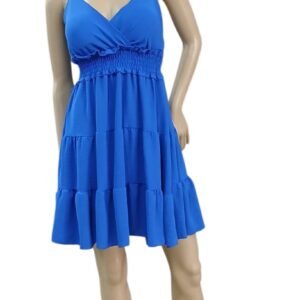 vestido corto azul