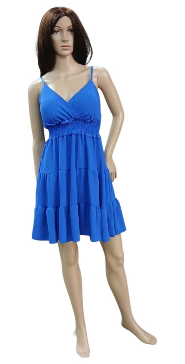vestido corto azul