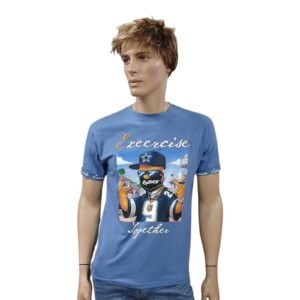 camiseta azul exercise