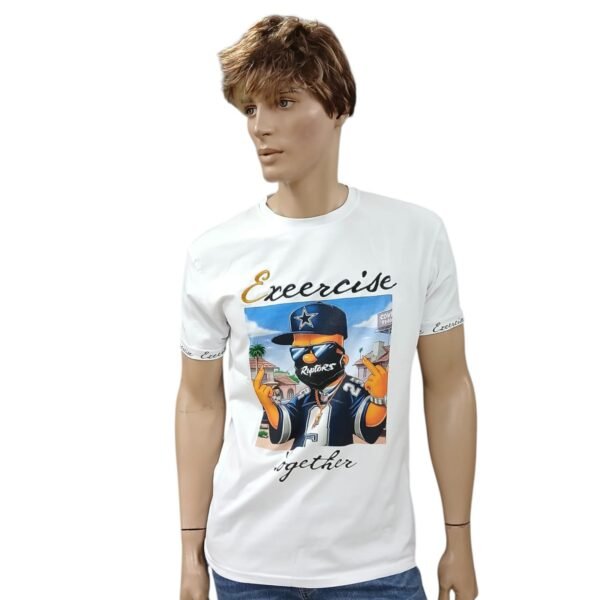 camiseta blanca exercise - Imagen 2