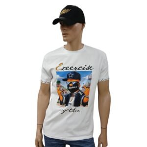 camiseta blanca exercise
