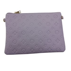 Bolso-cartera lila con adaptador desmontable