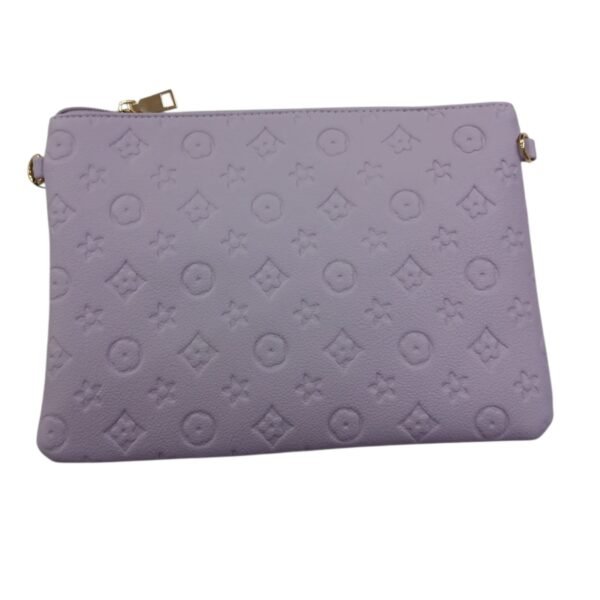 Bolso-cartera lila con adaptador desmontable