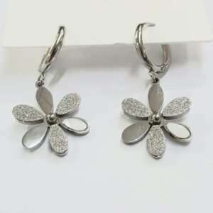 Pendientes margarita de acero