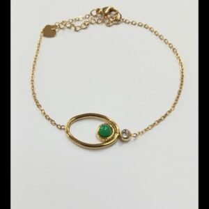 Pulsera acero dorado