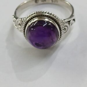 Anillo amatista | talla 16 | plata de Ley