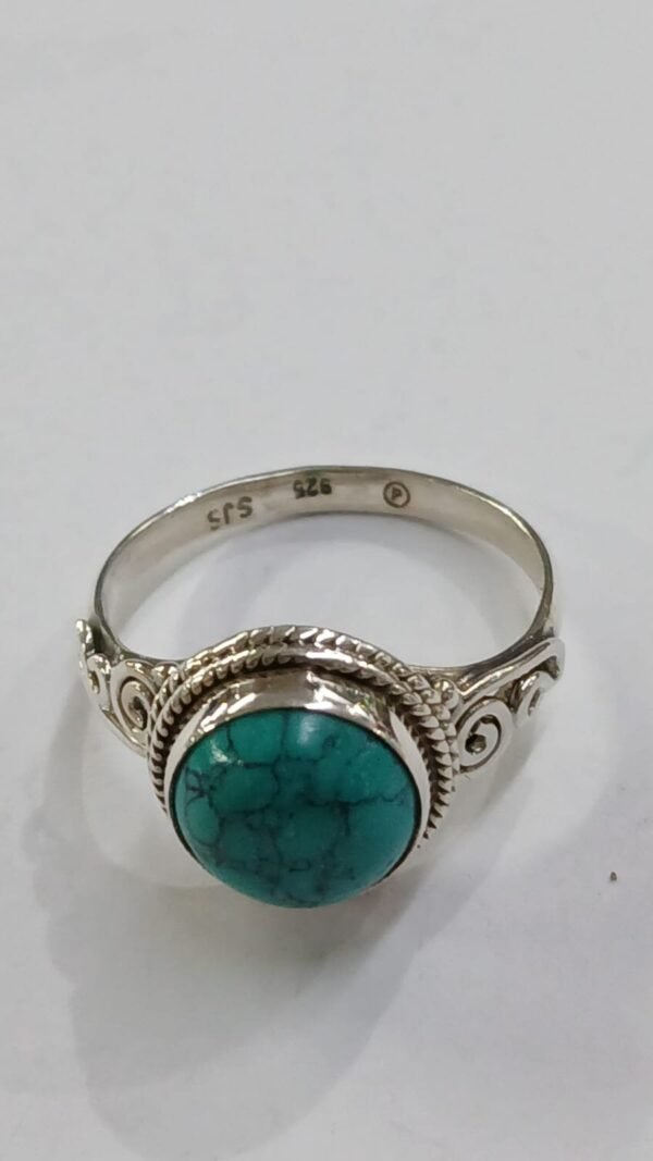 Anillo turquesa | talla 19| Plata de Ley