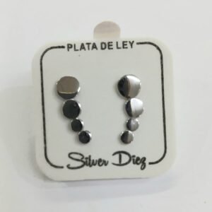 Pendientes trepadores. Plata de Ley