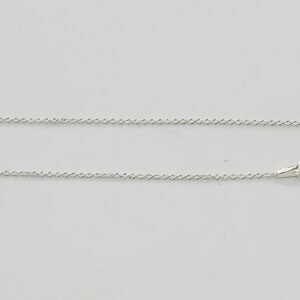 Cadena fina de plata en espiral | 45 cm | Plata de Ley