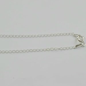Cadena fina de eslabones | 45 cm | Plata de Ley
