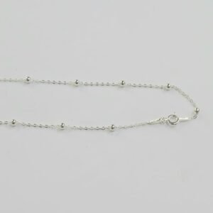 Cadena con bolas de plata  | 50 cm | Plata de Ley