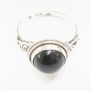 Anillo onice | talla 17| Plata de Ley