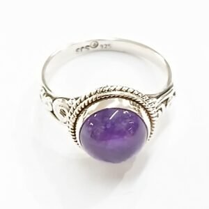 Anillo amatista | talla 17 | plata de Ley