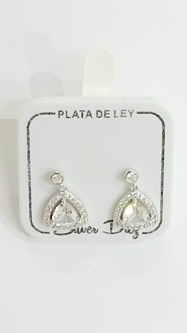 Pendientes con circonitas | Plata de Ley