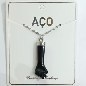Colgante Figa color negro | Acero