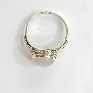 Anillo piedra Luna talla 16 | Plata de Ley