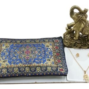 Pack conjunto mano de Fátima, monedero y figura de elefante.