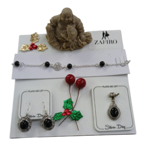 Pack de PLATA de LEY y piedra Ónix