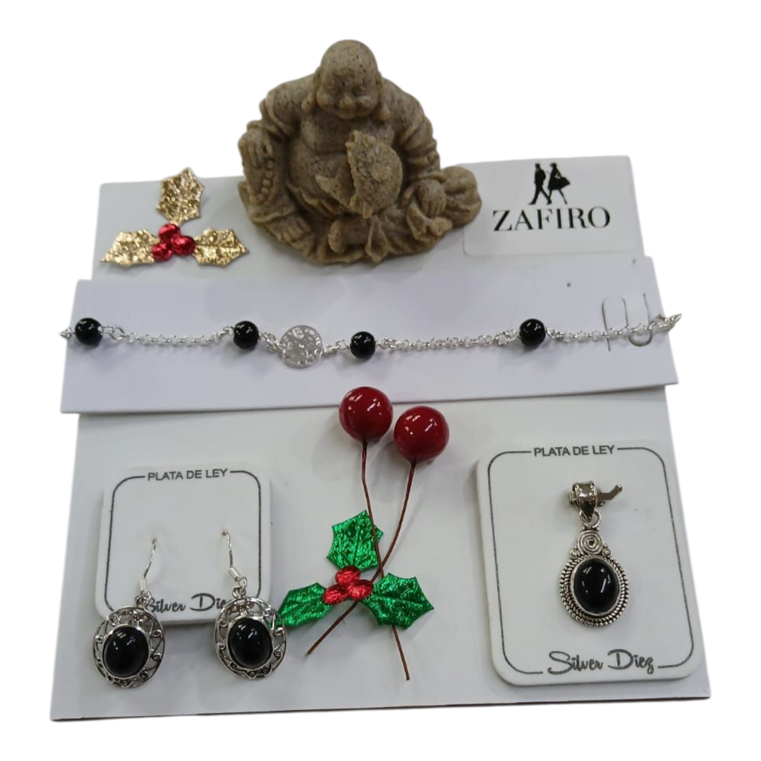 Pack de PLATA de LEY y piedra Ónix