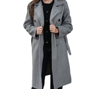 Abrigo gris talla única M/L