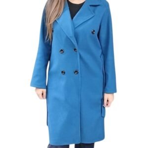 Abrigo azul talla única M/L