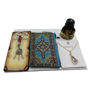 Pack Llavero, monedero, colgante y figurita de buda
