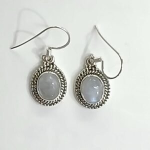 Pendientes con Piedra Luna | Plata de Ley