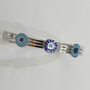 Brazalete de Acero con Ojo Turco