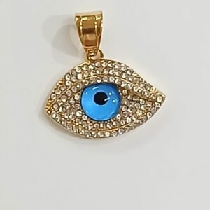 Colgante Ojo que todo lo ve dorado 2x3 cm