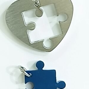 Colgantes puzzle 2x3 cm dos piezas