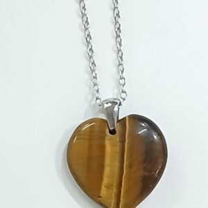 Corazón Ojo de Tigre 2×2 cm