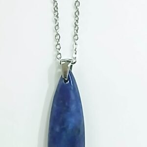 Lágrima Lapislázuli 4cm con cadena