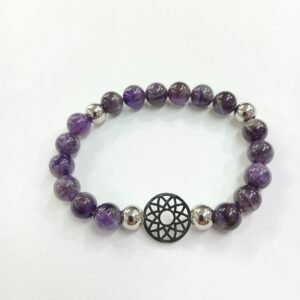 Pulsera Amatista y Mandala